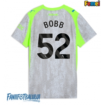 Manchester City Oscar Bobb #52 Tricou Fotbal Replică 2025-26 Femei Treilea